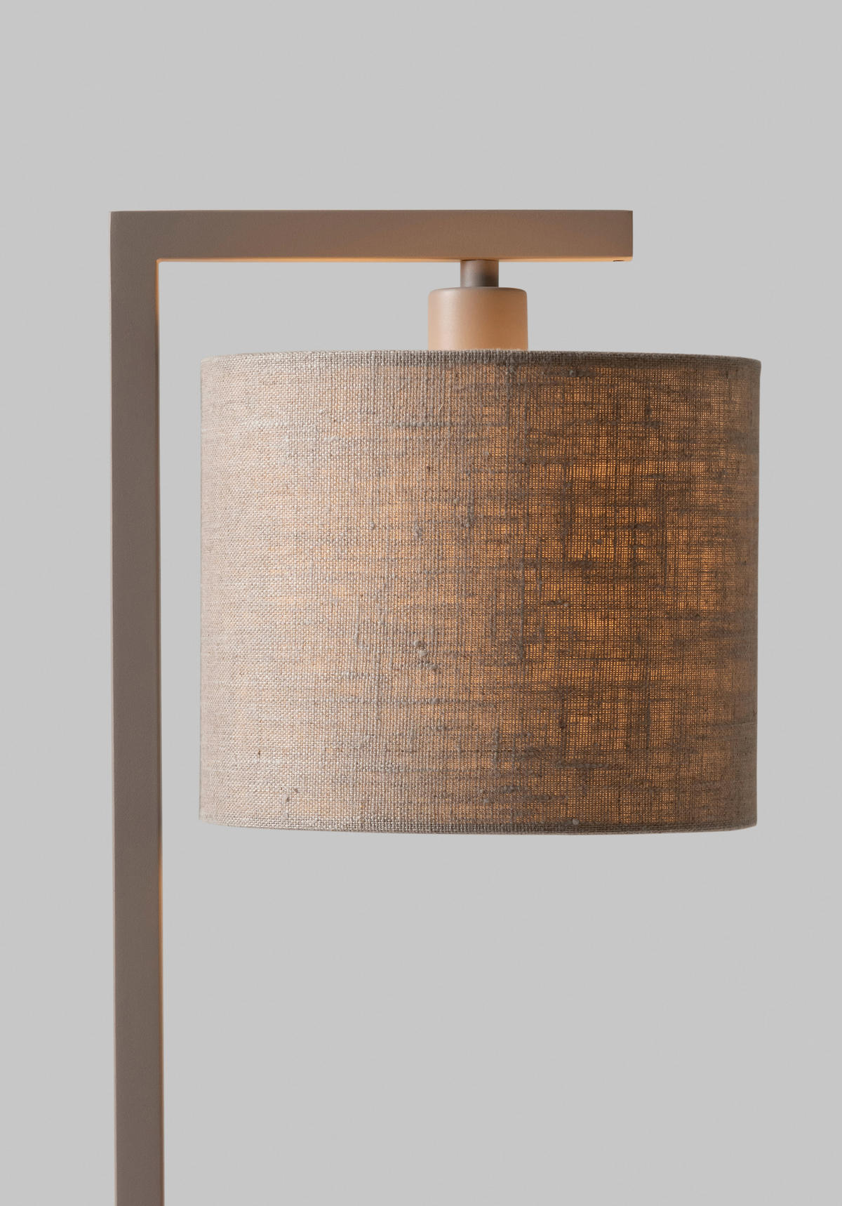 TISCHLEUCHTE - Sandfarben/Beigebraun, Design, Textil/Metall (18/10/44cm) - It's about Romi