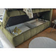 BOXBETT 180/200 cm,  in Grün, Bettkasten, Topper, H2 + H2 = mittel  - Schwarz/Grün, Design, Kunststoff/Textil (180/200cm) - Esposa