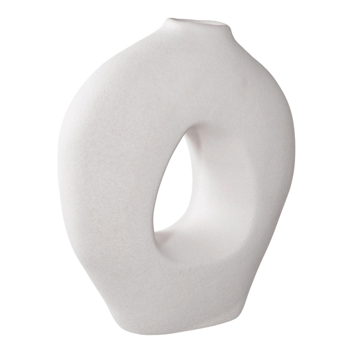 VASE  - Weiß, Design, Keramik (24/27.8/10.5cm)