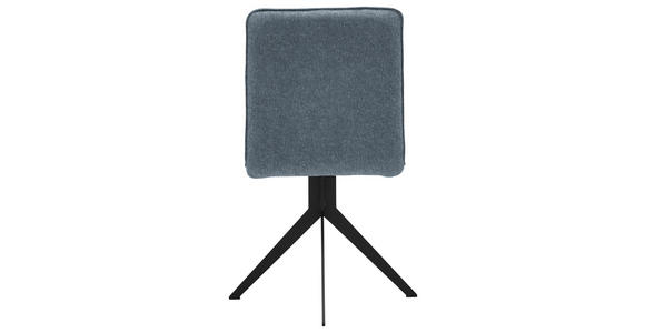 STUHL Webstoff Anthrazit, Schwarz - Anthrazit/Schwarz, Design, Textil/Metall (46,5/87/64cm) - Voleo