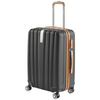 CESTOVNÍ KUFR 60 l - tmavě šedá/hnědá, Basics, kov/plast (41/66/26cm) - Novel