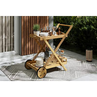 ZÁHRADNÝ SERVÍROVACÍ VOZÍK, drevo, 85/90/53 cm - farba akácie, Modern, drevo (85/90/53cm) - Ambia Garden