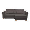 HÖRNSOFFA i mörkgrå  - mörkgrå, Modern, trämaterial/trä (255/185cm) - MID.YOU