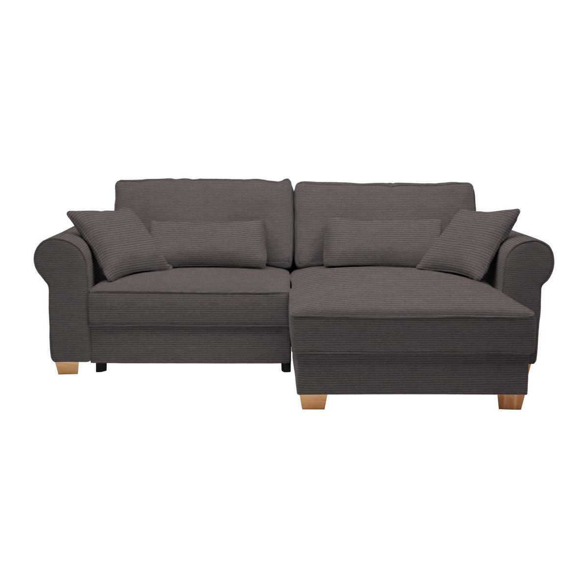 HÖRNSOFFA i mörkgrå  - mörkgrå, Modern, trämaterial/trä (255/185cm) - MID.YOU