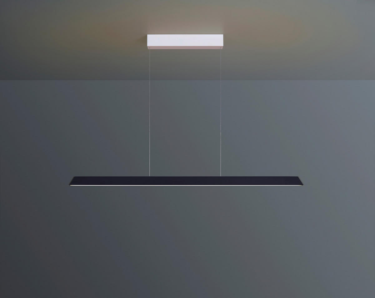 LED-HÄNGELEUCHTE 120/3/140 cm  - Schwarz/Weiß, Design, Metall (120/3/140cm) - BOPP