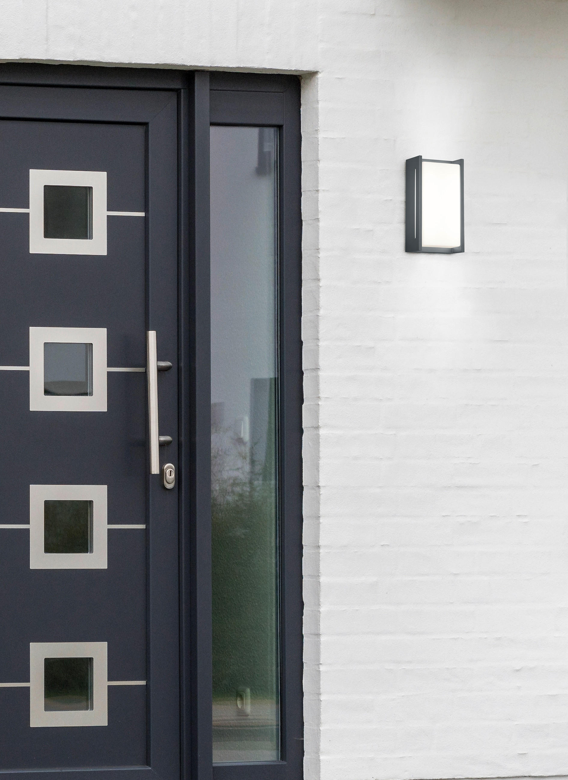 LED-AUßENLEUCHTE 12,9/23,3/7,2 cm   - Anthrazit, Design, Metall (12,9/23,3/7,2cm) - Trio Leuchten