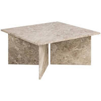 COUCHTISCH in Stein 90/90/42 cm  - Creme, Design, Stein (90/90/42cm) - Livetastic