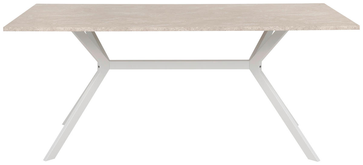 STOL ZA BLAGOVAONICU  bijela, boje pijeska  drvni materijal      - bijela/boje pijeska, Basics, drvni materijal/metal (180/90/75cm) - MID.YOU