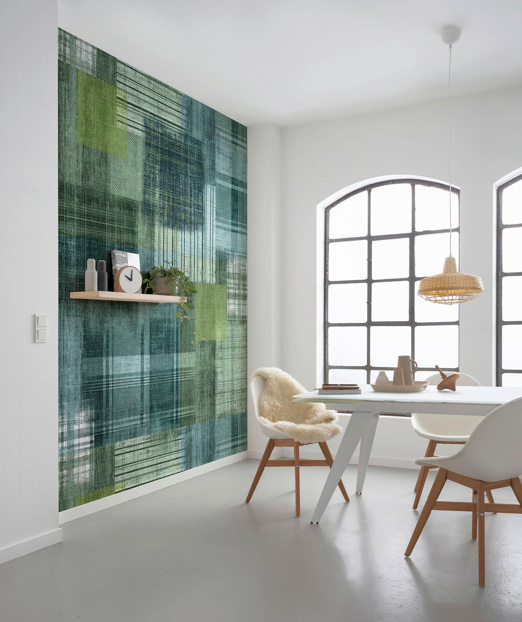 VLIESTAPETE  - Blau/Grün, Basics (200/250cm) - Xora