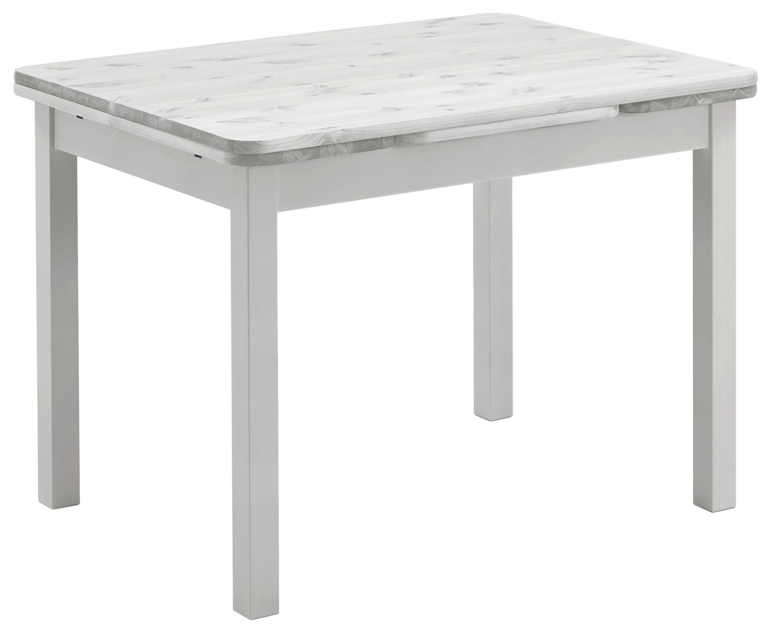 ESSTISCH Weiß rechteckig  ausziehbar, in verschiedenen Größen erhältlich  - Weiß, ROMANTIK / LANDHAUS, Holz (104-154/77/74cm) - Boxxx