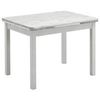 ESSTISCH Weiß rechteckig  ausziehbar, in verschiedenen Größen erhältlich  - Weiß, ROMANTIK / LANDHAUS, Holz (104-154/77/74cm) - Boxxx