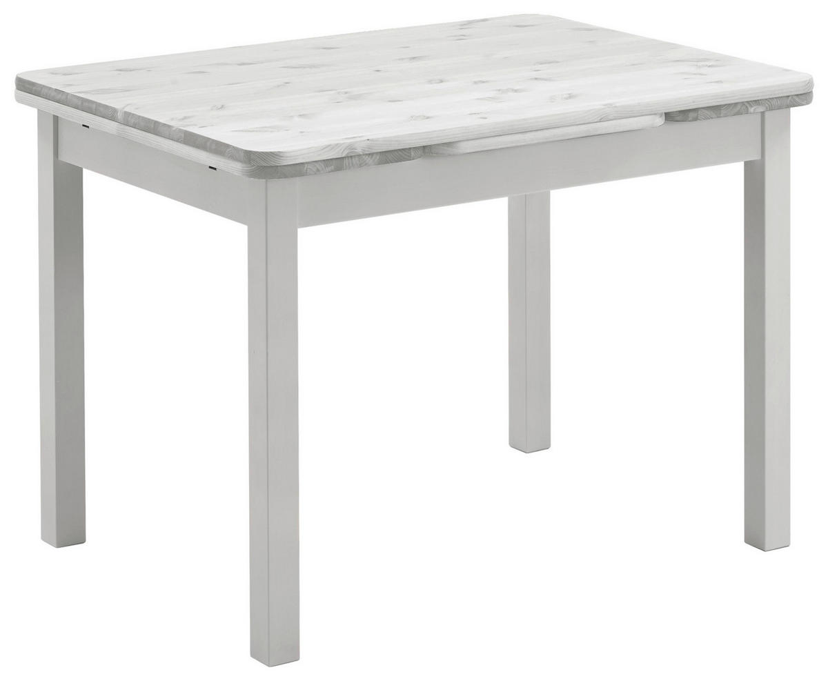 ESSTISCH Weiß rechteckig  ausziehbar, in verschiedenen Größen erhältlich  - Weiß, ROMANTIK / LANDHAUS, Holz (104-154/77/74cm) - Boxxx