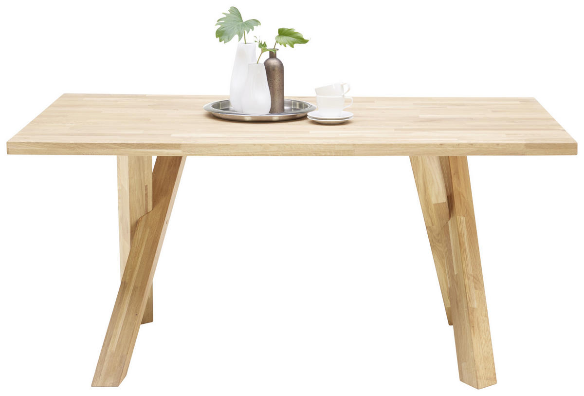 ÉTKEZŐASZTAL - tölgyfa színű, Natur, fa (160/90/76cm) - Hom`in