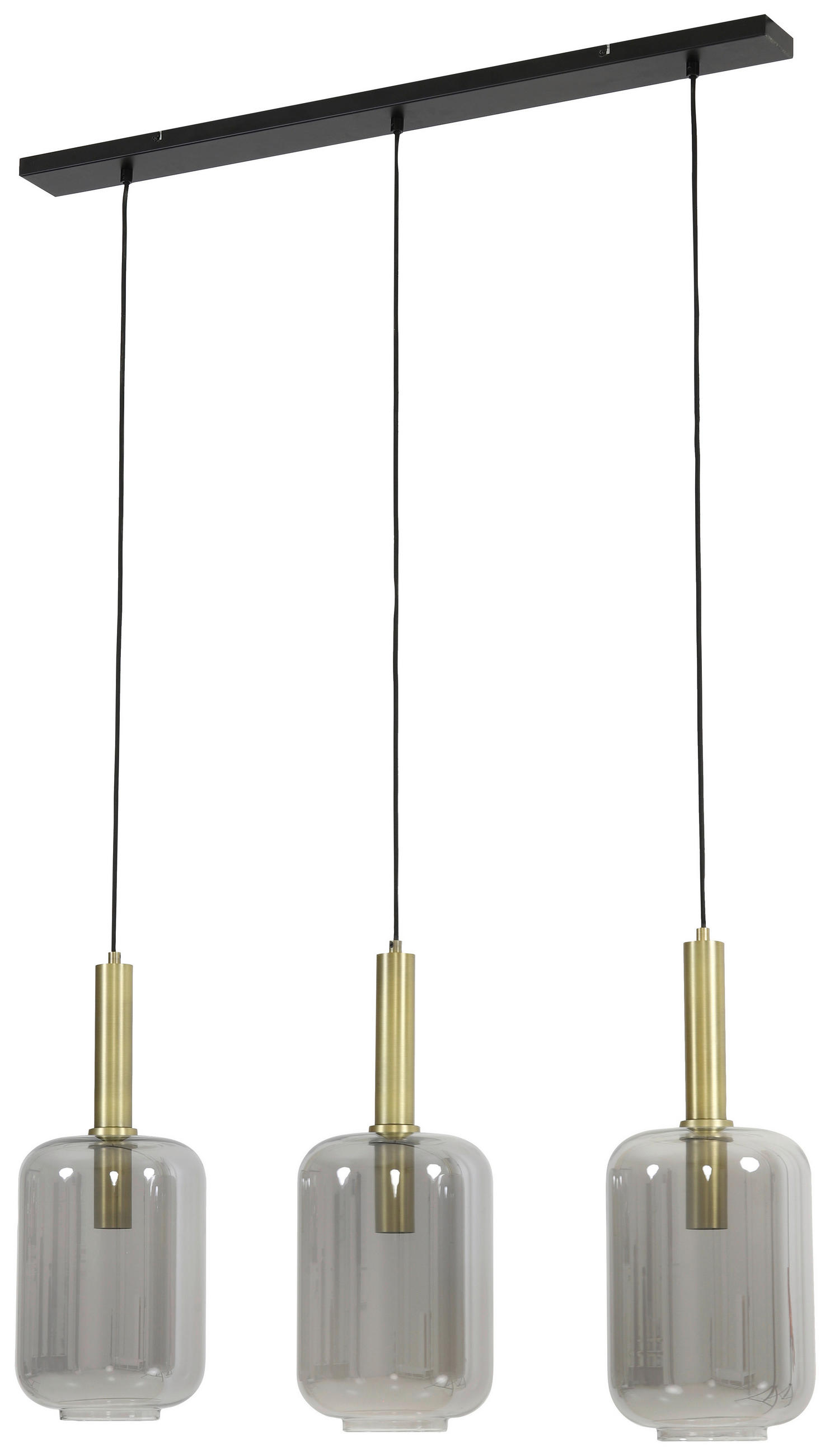 HÄNGELEUCHTE 100/22/32 cm   - Bronzefarben, Design, Glas (100/22/32cm) - Light & Living
