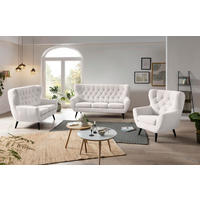 SESSEL in Webstoff Beige  - Anthrazit/Beige, Design, Holz/Textil (87/101/95cm) - Stylife
