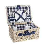 PIKNIKOVÁ SADA - biela, Basics, drevo (28.9/19/40cm)