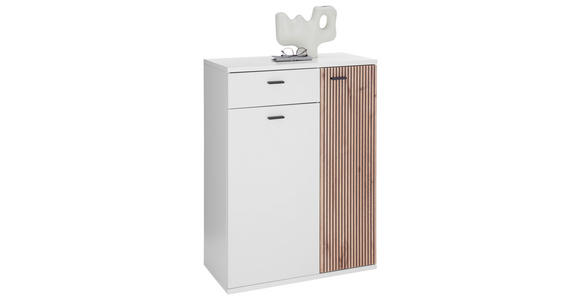 GARDEROBE 4-teilig in 155/198/37 cm - Eichefarben/Weiß, Design, Holzwerkstoff (155/198/37cm) - Voleo