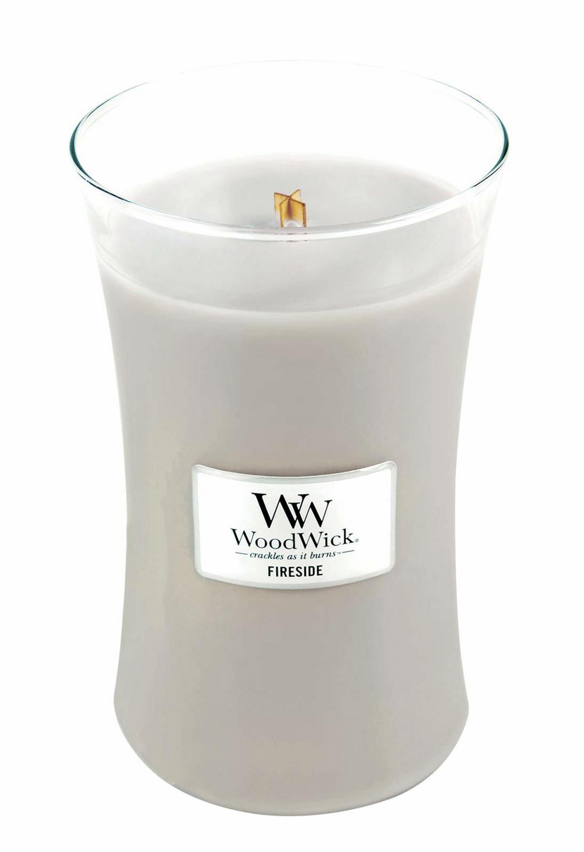 SVIJEĆA MIRISNA  siva  - siva, Basics, staklo/drvo (10/18/10cm) - WoodWick
