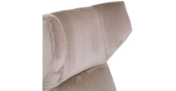 OHRENSESSEL Plüsch Beige - Beige/Schwarz, KONVENTIONELL, Textil/Metall (83/110/92cm) - Carryhome