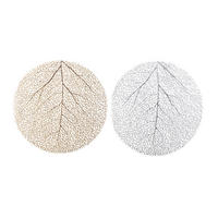 TISCHSET Silberfarben, Goldfarben  - Silberfarben/Goldfarben, Basics (38/38/0,01cm)