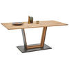 ESSTISCH in Holz, Metall 140/90/77 cm  - Eichefarben/Schwarz, Natur, Holz/Metall (140/90/77cm) - Valnatura
