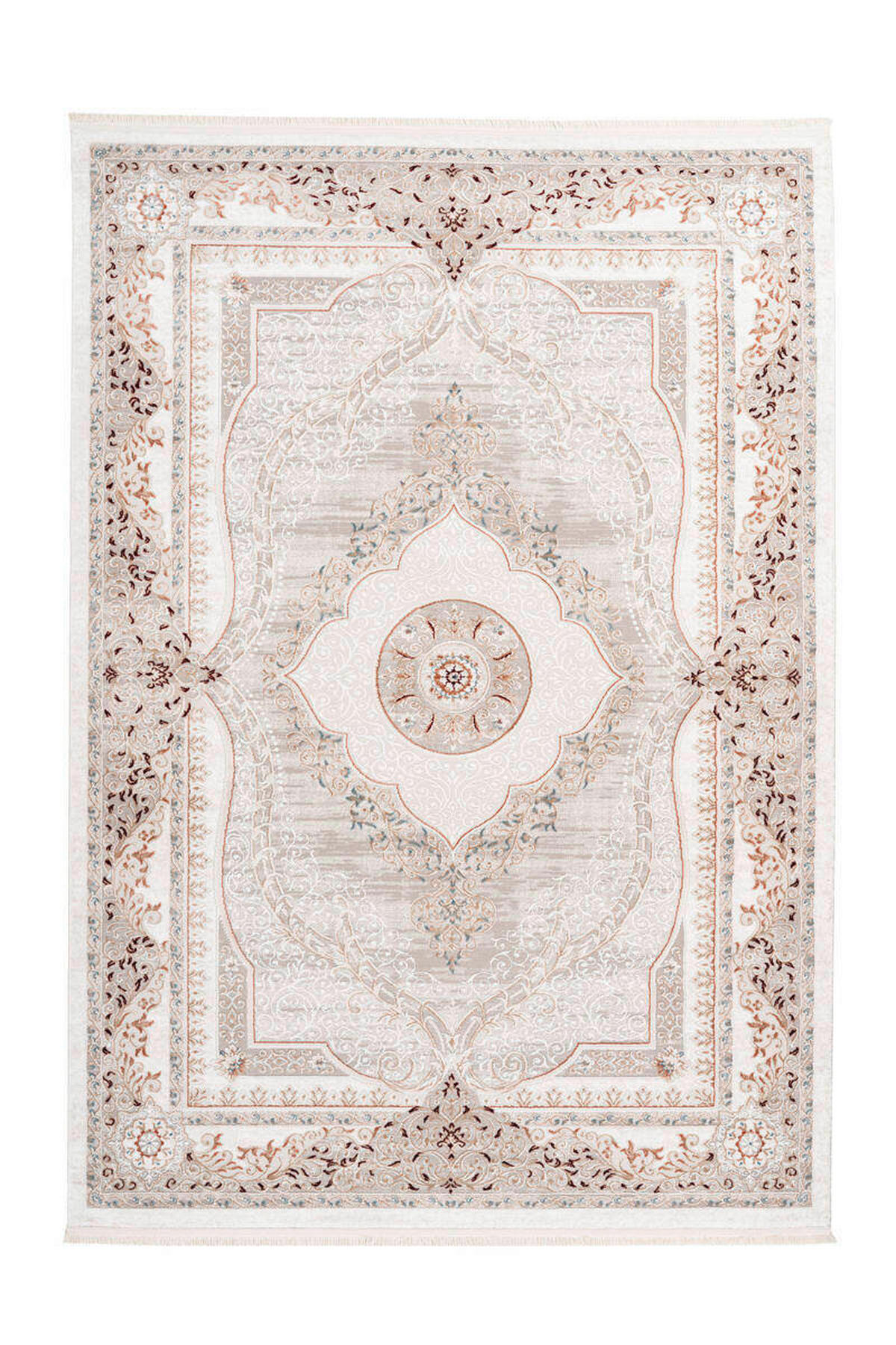 VINTAGE-TEPPICH 160/230 cm Akropolis Grau, Rosa  - Rosa/Grau, Design, Textil (160/230cm) - Kayoom