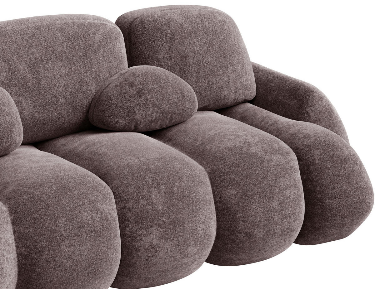 SCHLAFSOFA Bordeaux  - Bordeaux/Schwarz, Design, Kunststoff/Textil (270/103/113cm) - MID.YOU