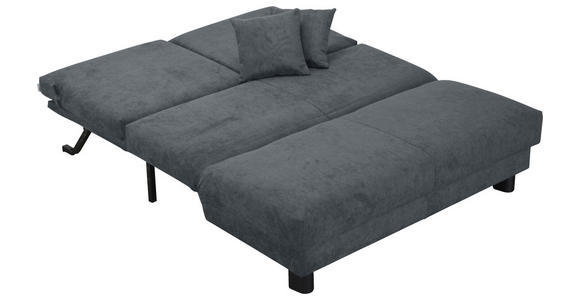 SCHLAFSOFA Flachgewebe Blau  - Blau/Schwarz, Design, Textil/Metall (160/85/100cm) - Carryhome