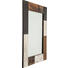 SPIEGEL - Dunkelbraun/Braun, Design, Glas/Holz (80/100/3cm)