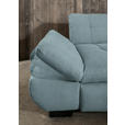 ECKSOFA  in Mikrofaser Pastellblau  290/198 cm  - Pastellblau/Schwarz, Design, Textil/Metall (290/198cm) - Xora