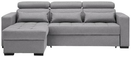 Carryhome ROHOVÁ SEDACIA SÚPRAVA, textil, sivohnedá