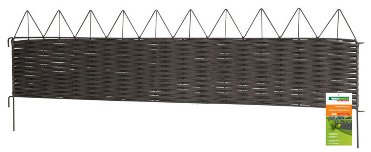 BEETEINFASSUNG - Anthrazit, Basics, Kunststoff (25/35/100cm)