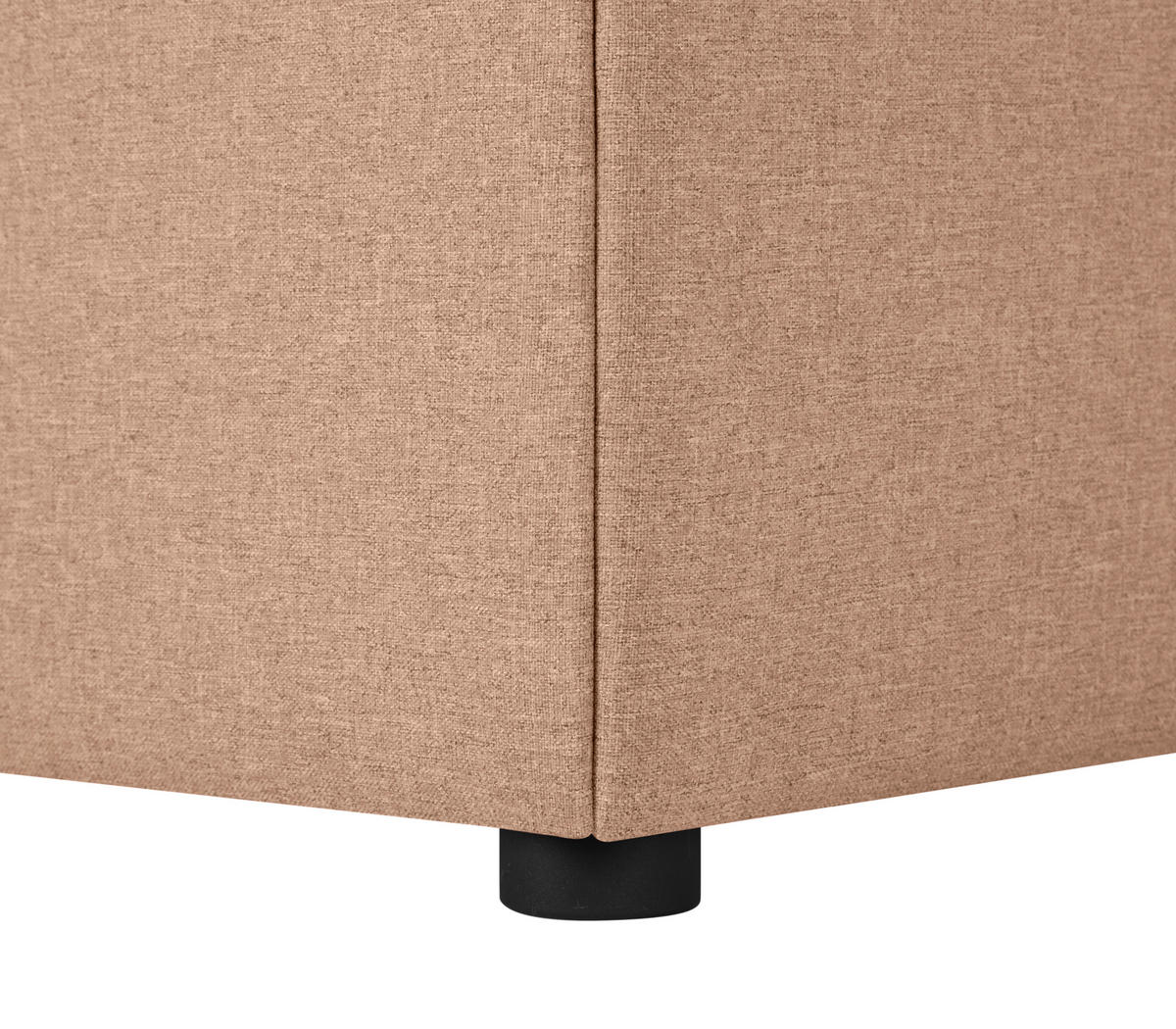 BOXSPRINGBETT 140/200 cm,  in Orange  - Schwarz/Orange, Design, Kunststoff/Textil (140/200cm) - Welnova