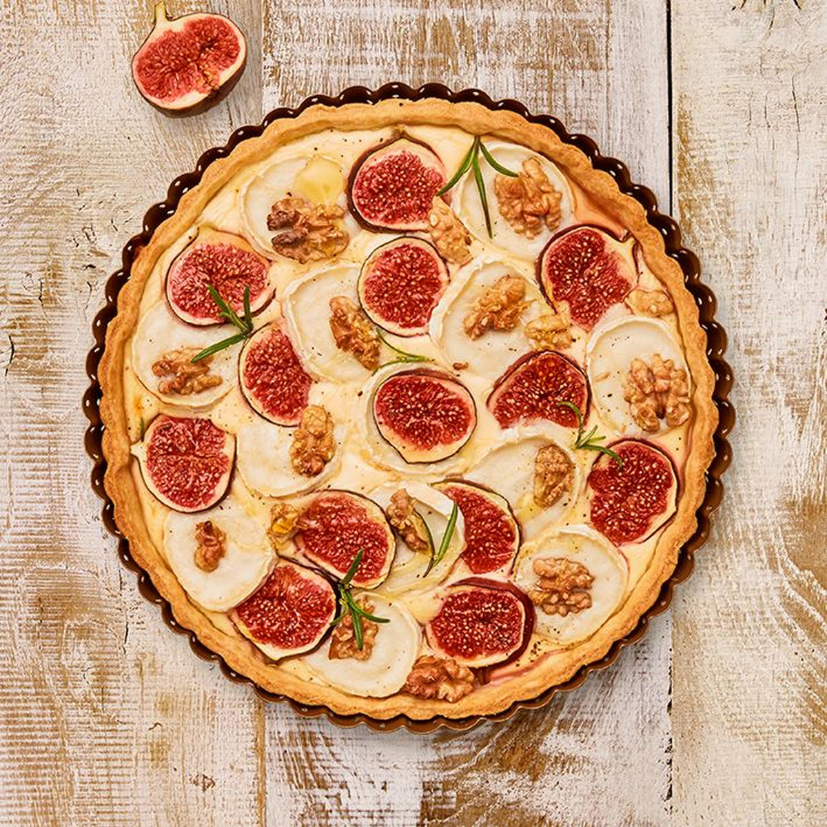 QUICHE- & TARTEFORM - Goldfarben, Basics, Metall (25cm) - Birkmann