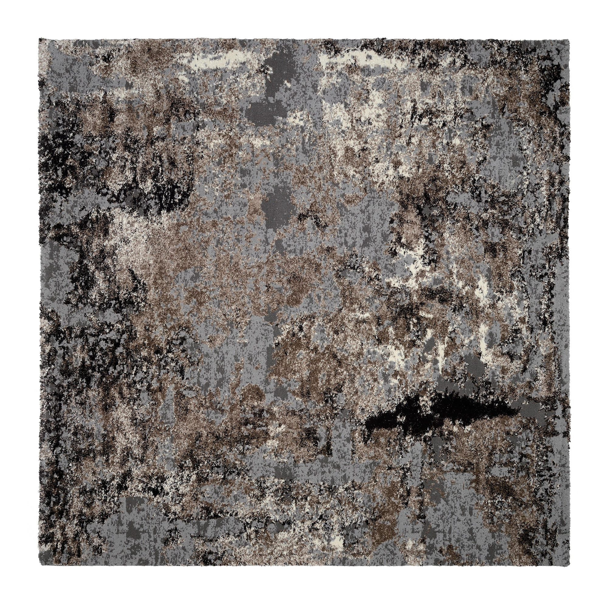 WEBTEPPICH 200/200 cm Timeline Quantum Braun, Beige  - Beige/Braun, Design, Textil (200/200cm) - Novel