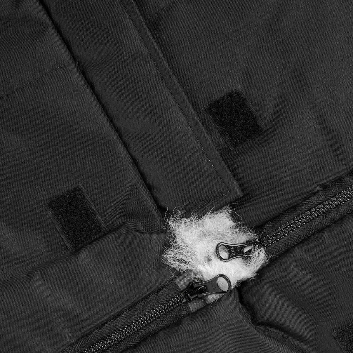 FELLSACK  - Schwarz/Grau, Basics, Textil (49/100cm) - Jimmylee