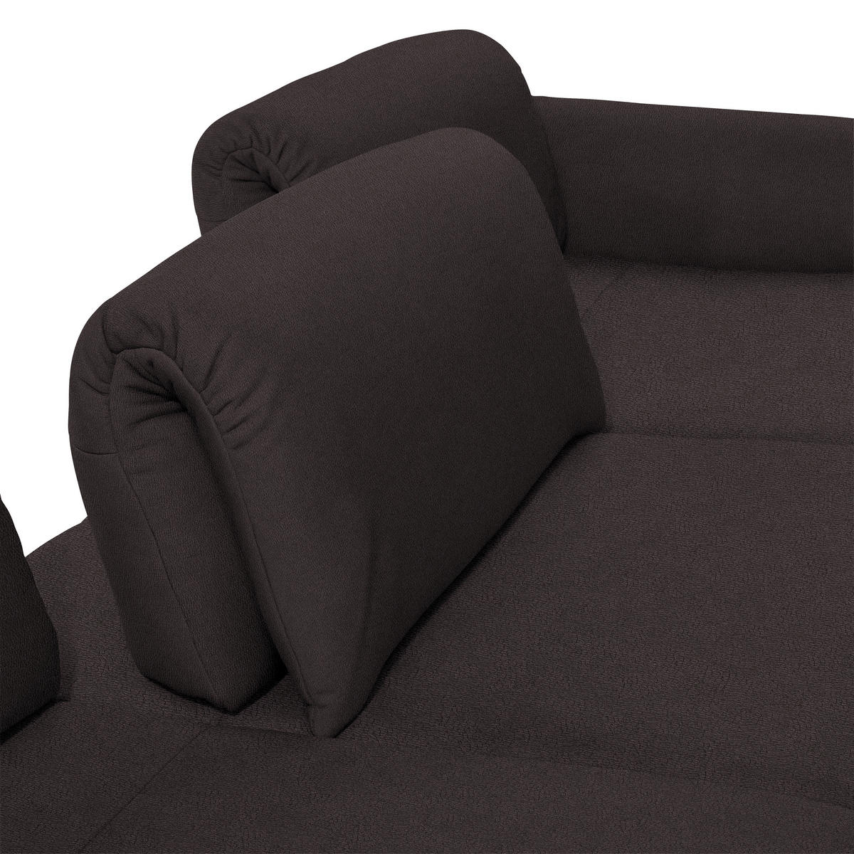 ECKSOFA in Echtleder Dunkelbraun  308/173 cm  - Anthrazit/Dunkelbraun, Design, Leder/Metall (308/173cm) - Joop!