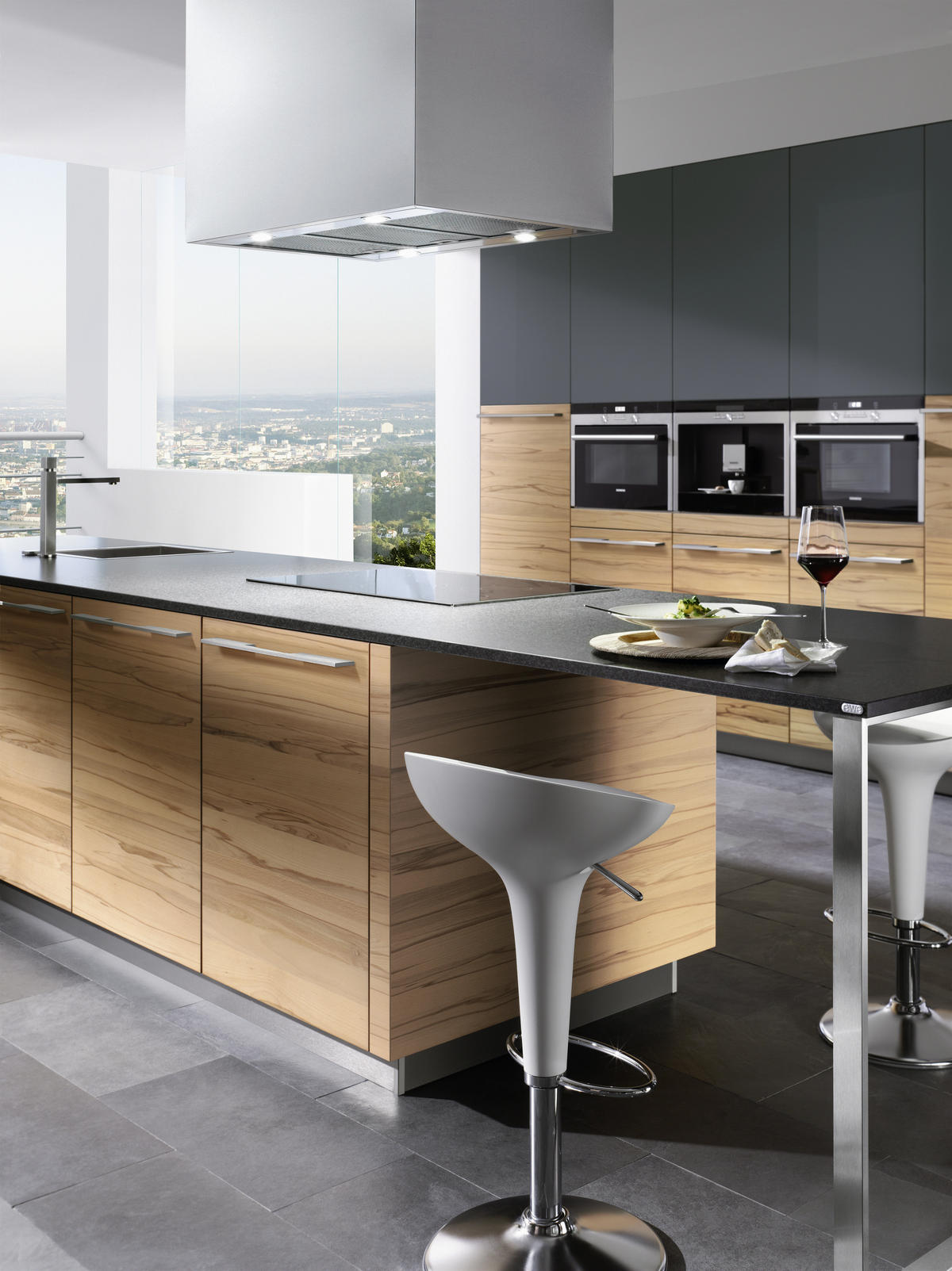 EINBAUKÜCHE   - Design, Holzwerkstoff - EWE
