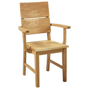 ARMLEHNSTUHL in Eichefarben - Eichefarben, KONVENTIONELL, Holz (52/95/58cm) - Linea Natura