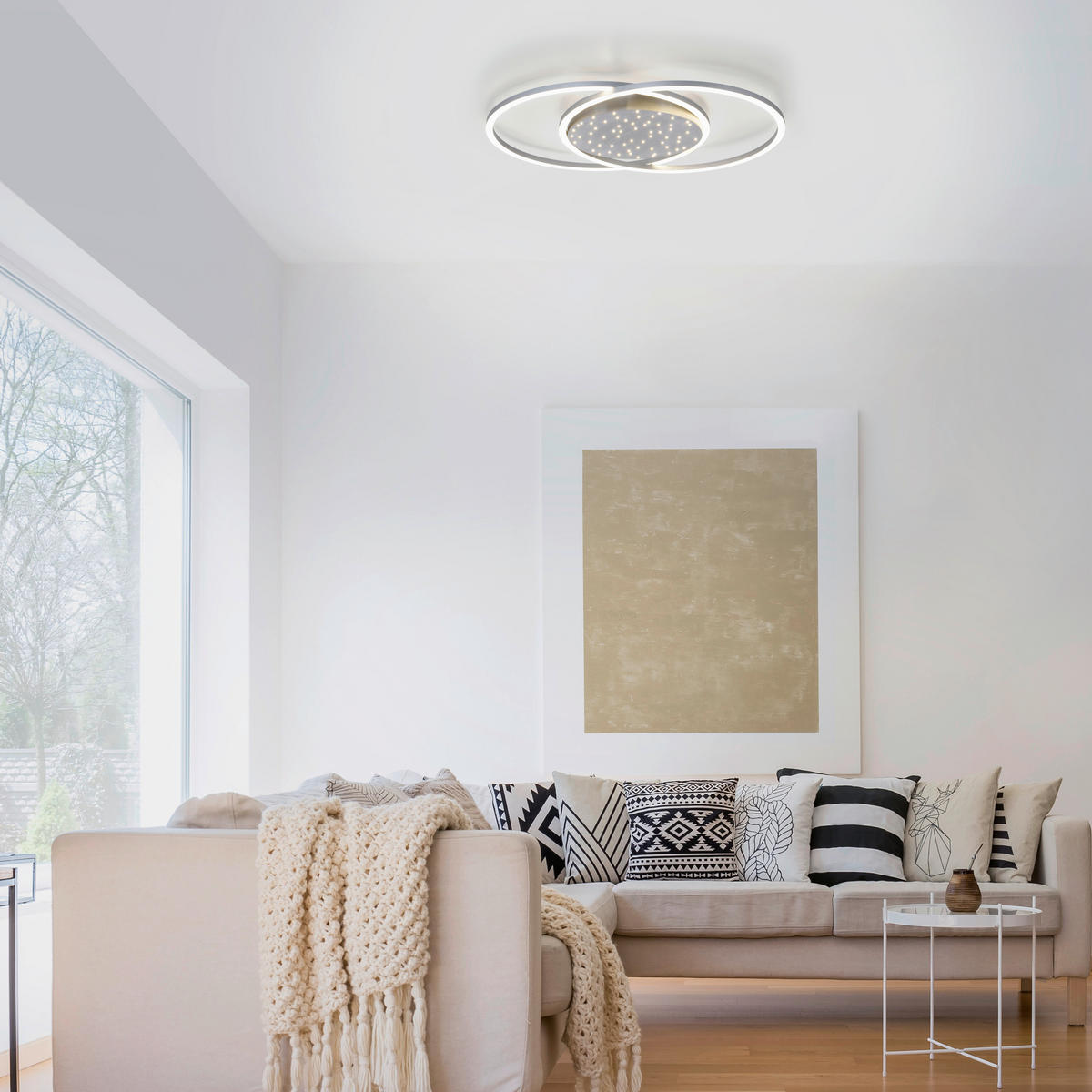 LED-DECKENLEUCHTE   - Grau, Design, Kunststoff/Metall (66,8/50cm)
