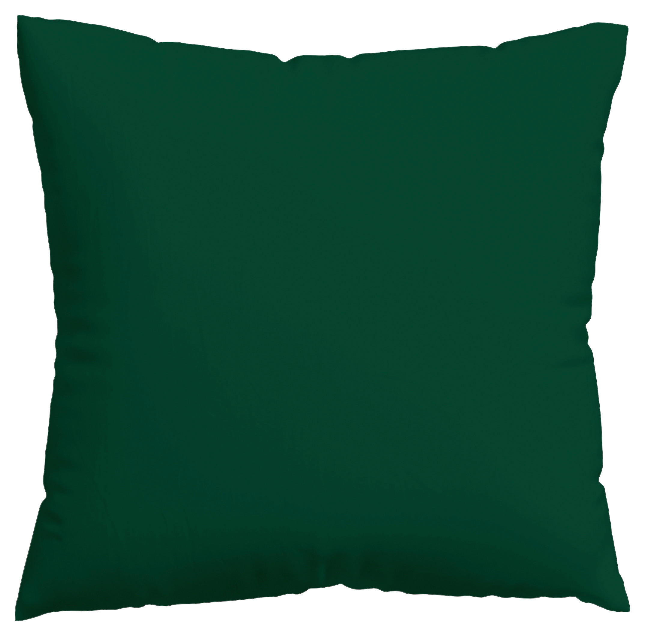 KOPFKISSENBEZUG WOVEN SATIN 80/80 cm  - Dunkelgrün, Basics, Textil (80/80cm) - Schlafgut