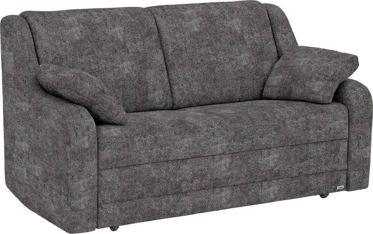 SCHLAFSOFA in Textil Braun  - Schwarz/Braun, Konventionell, Kunststoff/Textil (158/88/91cm) - Sedda