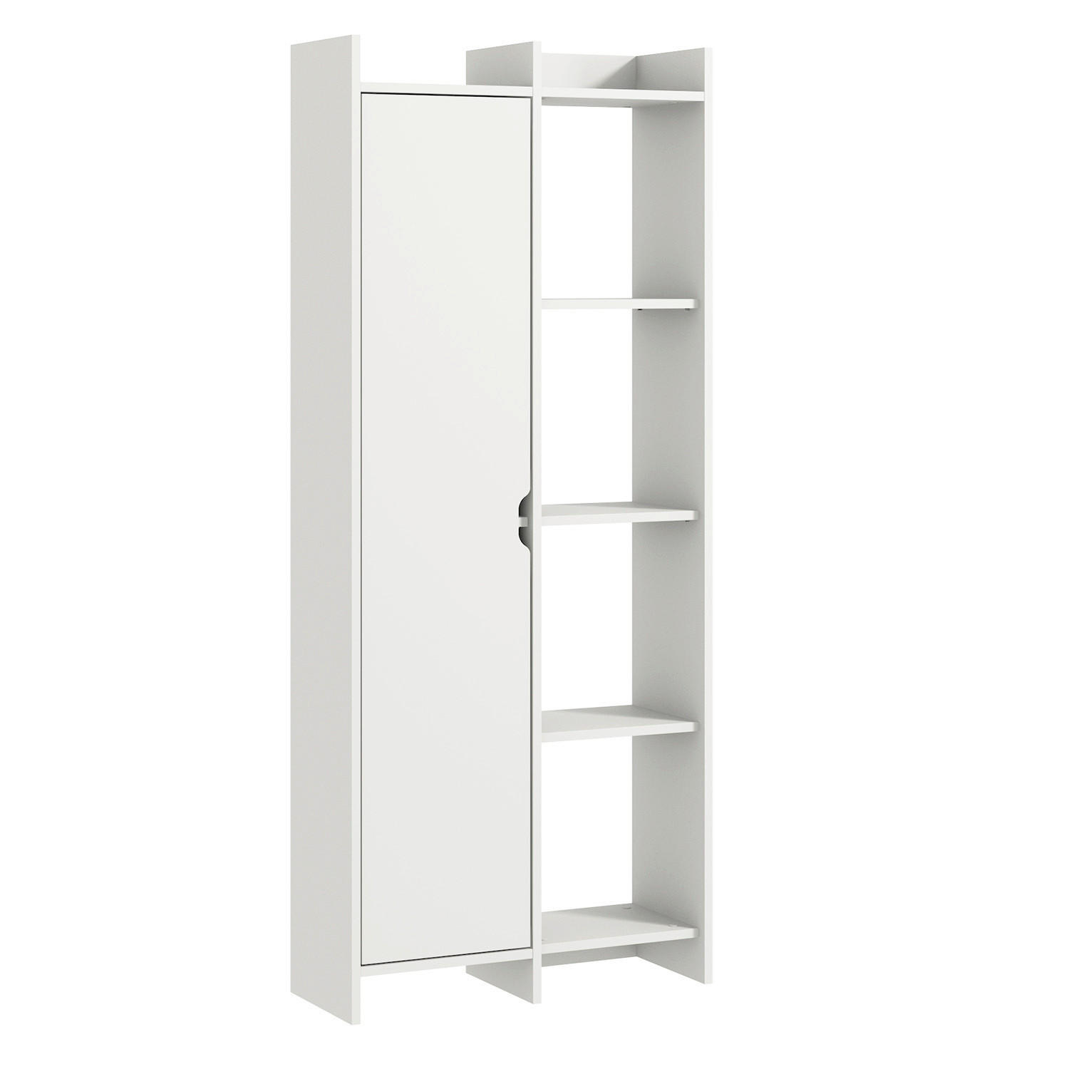 Livetastic Regal Offer Bücherregal Weiß 70x180x30 cm