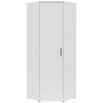 ECKSCHRANK 71,5/195/71,5 cm  - Schwarz/Weiß, MODERN, Holzwerkstoff/Kunststoff (71,5/195/71,5cm) - Carryhome