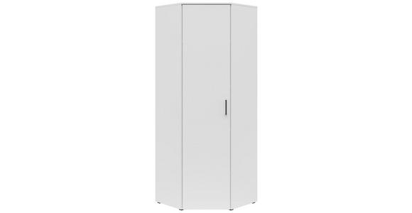 ECKSCHRANK 71,5/195/71,5 cm  - Schwarz/Weiß, MODERN, Holzwerkstoff/Kunststoff (71,5/195/71,5cm) - Carryhome