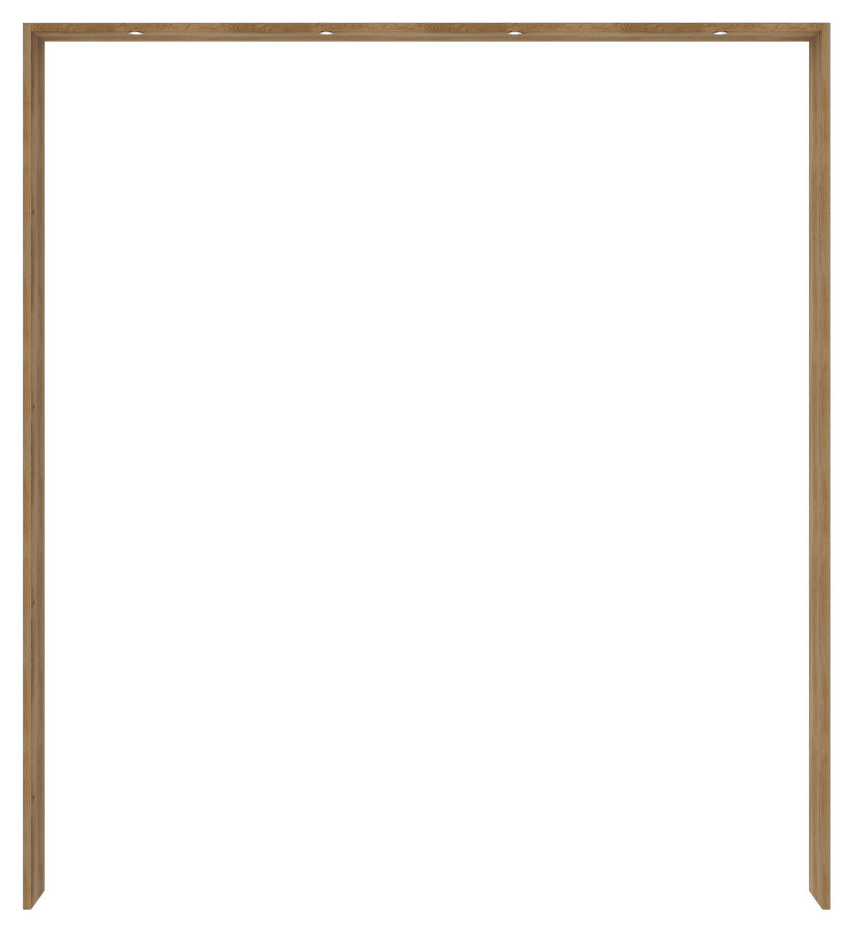 PASSEPARTOUT 206,2/227,5/12 cm   - Eichefarben, Modern, Holz (206,2/227,5/12cm) - Xora