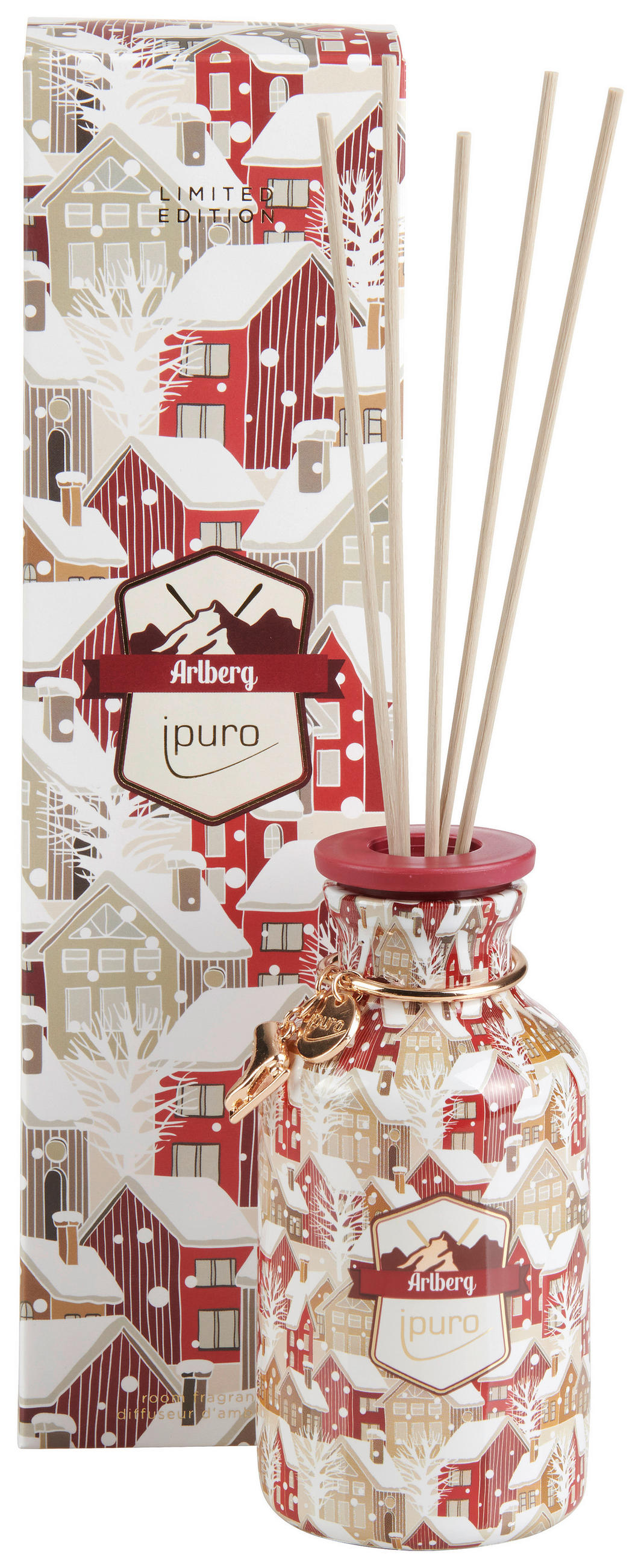 DIFUZER   - svetlobraon/crvena, Osnovno (8/8/29,5cm) - Ipuro