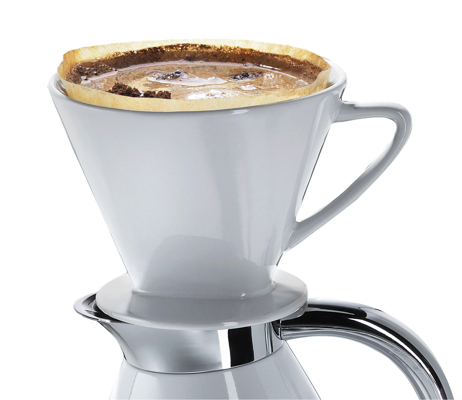 KAFFEEFILTERHALTER  - Weiß, Basics, Keramik (13,5/14cm) - Cilio