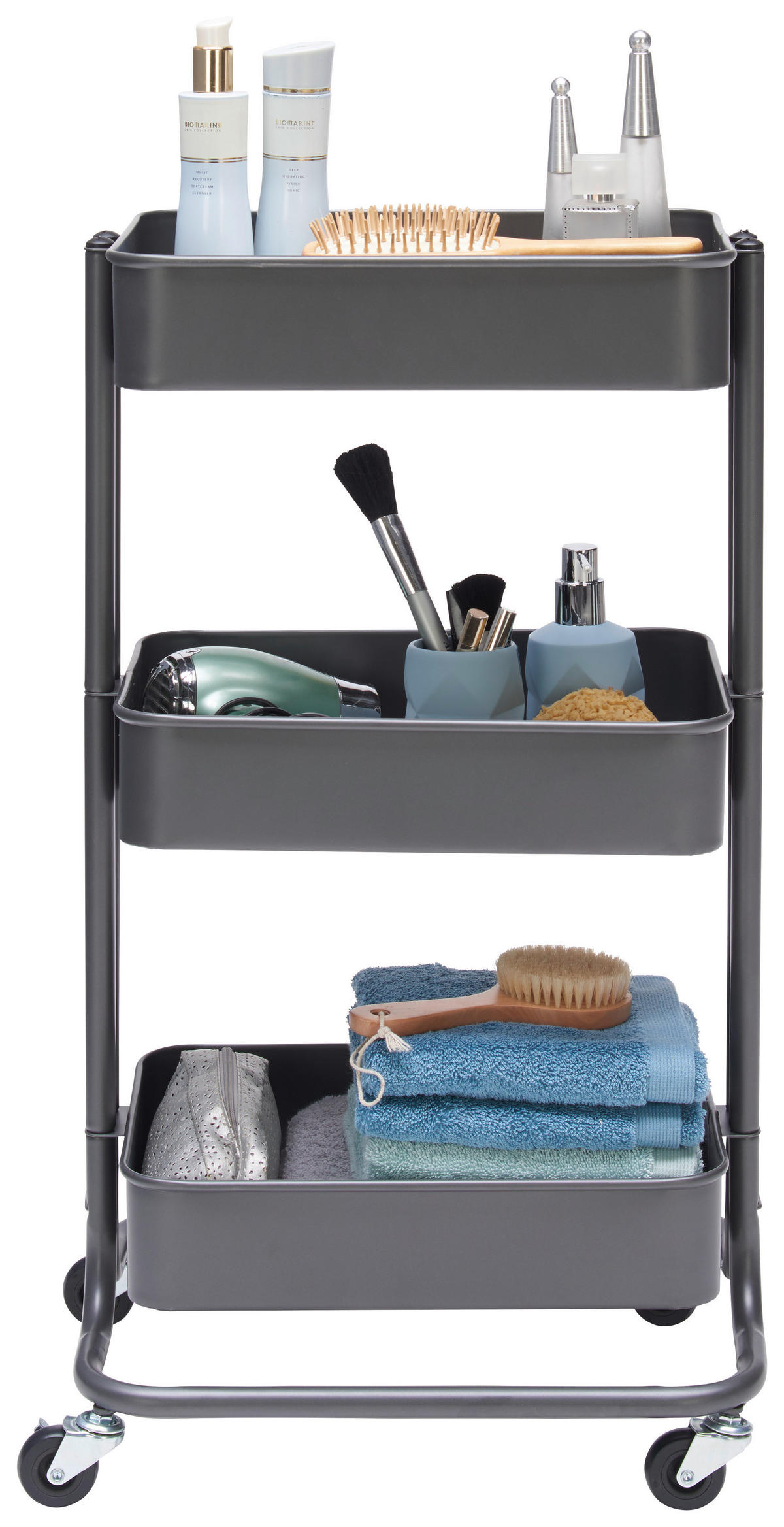 ALLZWECKWAGEN in Dunkelgrau  - Dunkelgrau, Design, Metall (43/78,5/35cm) - home24