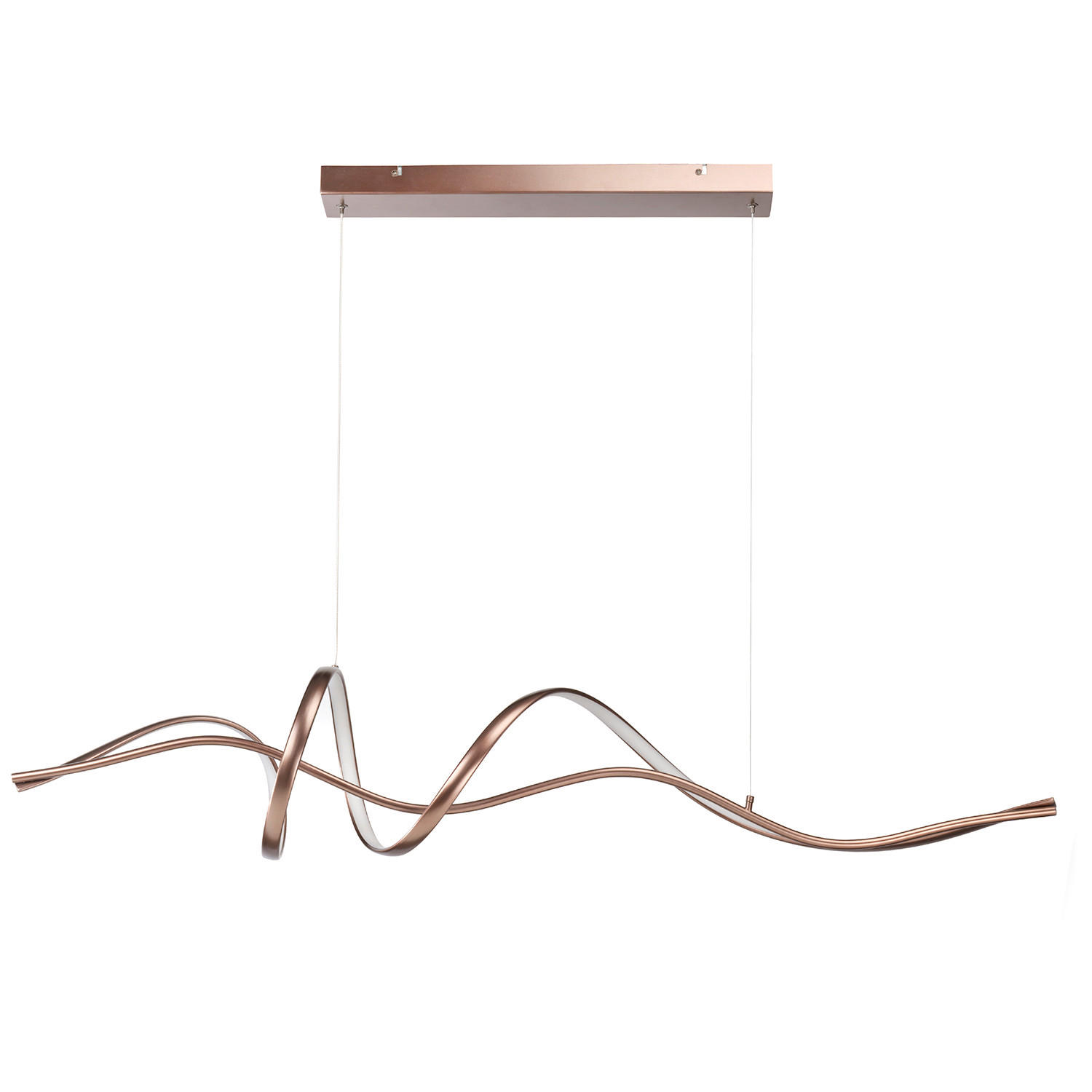 LED SVJETILJKA VISEĆA    120/22/145 cm    5105 KELLY  - smeđa, Design, metal (120/22/145cm)